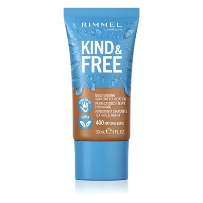 Rimmel Kind & Free lehký hydratační make-up odstín 400 Natural Beige 30 ml