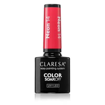 Claresa SoakOff UV/LED Color Neon gelový lak na nehty odstín NEON 14 5 g