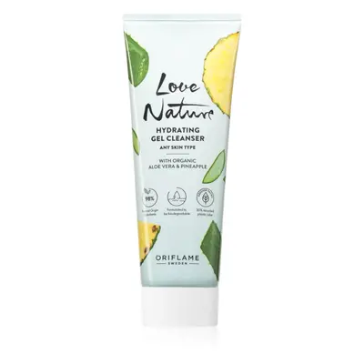 Oriflame Love Nature Organic Aloe Vera & Pineapple hydratační čisticí gel 125 ml