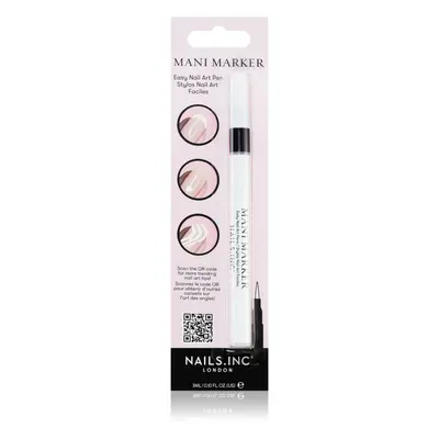 Nails Inc. Mani Marker zdobicí lak na nehty v aplikačním peru odstín White 3 ml