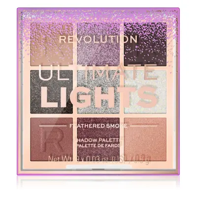 Makeup Revolution Ultimate Lights paletka očních stínů odstín Smoke 8,1 g