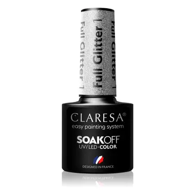 Claresa SoakOff UV/LED Color Full Glitter gelový lak na nehty odstín 1 5 g