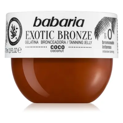 Babaria Tanning Jelly Exotic Bronze tělový gel urychlující opalování 75 ml