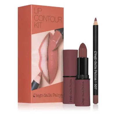 Diego dalla Palma Lip Contour Kit sada na rty odstín 507 MARSALA 5,1 g