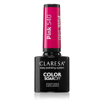 Claresa SoakOff UV/LED Color Sunny Garden gelový lak na nehty odstín PINK 540 5 g