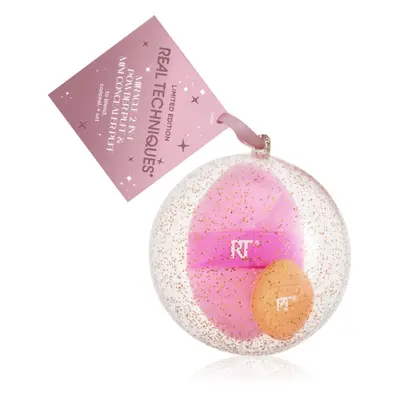 Real Techniques Miracle 2-in-1 Powder Puff Ornament houbička na make-up 2 ks