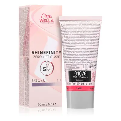 Wella Professionals Shinefinity Zero Lift Glaze demi-permanentní barva na vlasy odstín 010/6 Lav