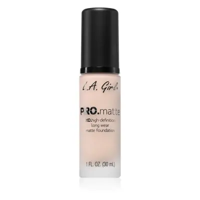 L.A. Girl Cosmetics PRO. Matte HD dlouhotrvající make-up s matným efektem odstín Ivory 30 ml