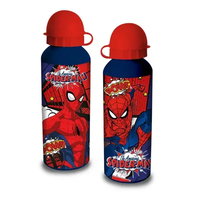 Marvel Spiderman láhev na vodu pro děti odstín Modrá 500 ml