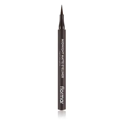 flormar Midnight Matte Eyeliner linka na oči ve fixu s matným efektem odstín 02 Brown 1 ml