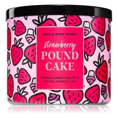 Bath & Body Works Strawberry Pound Cake vonná svíčka 411 g