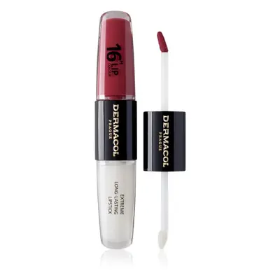 Dermacol 16H Lip Colour dlouhotrvající rtěnka a lesk na rty odstín 06 Merry Berry 2x4 ml