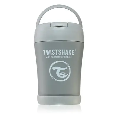 Twistshake Stainless Steel Food Container Grey termoska na jídlo 350 ml