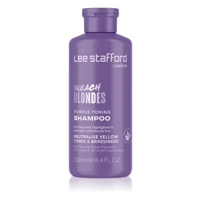 Lee Stafford Bleach Blondes Toning Shampoo šampon pro blond vlasy neutralizující žluté tóny 250 