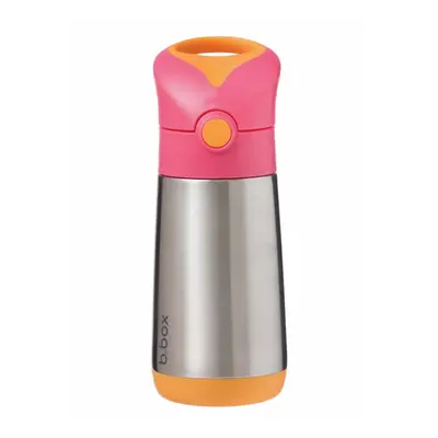 B.Box Thermos termoska s brčkem Pink Orange 350 ml