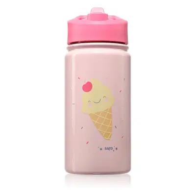 Saro Baby Thermos Bottle with Straw termoska s brčkem Pink 350 ml