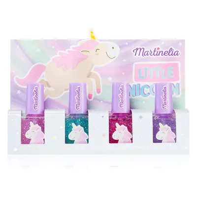 Martinelia Little Unicorn Nail Polish Set sada laků na nehty pro děti Pink, Blue, Purple, Fuchsi