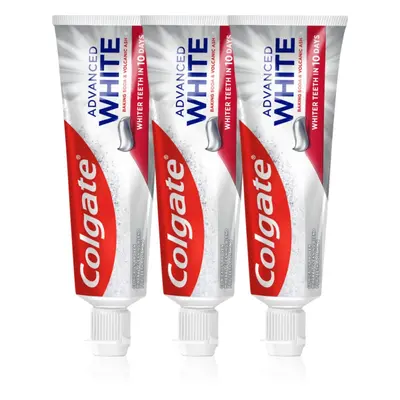 Colgate Advanced White Volcanic Ash and Baking Soda přírodní zubní pasta 3x75 ml