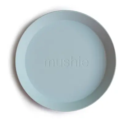 Mushie Round Dinnerware Plates talíř Powder Blue 2 ks