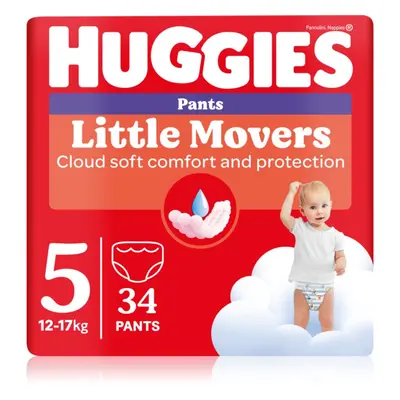 Huggies Little Movers Pants jednorázové plenkové kalhotky 12-17 kg 34 ks