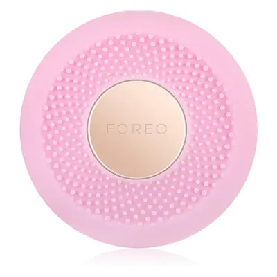 FOREO UFO™ Mini sonický přístroj pro urychlení účinků pleťové masky cestovní balení Pearl Pink 1