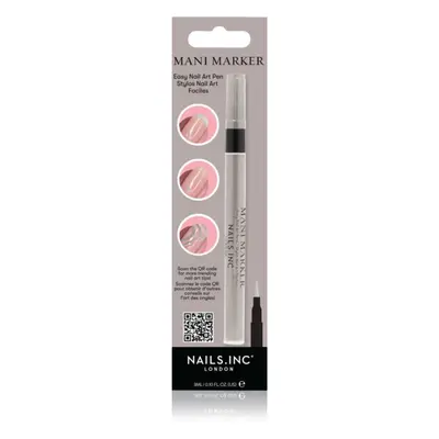 Nails Inc. Mani Marker zdobicí lak na nehty v aplikačním peru odstín Star Silver 3 ml