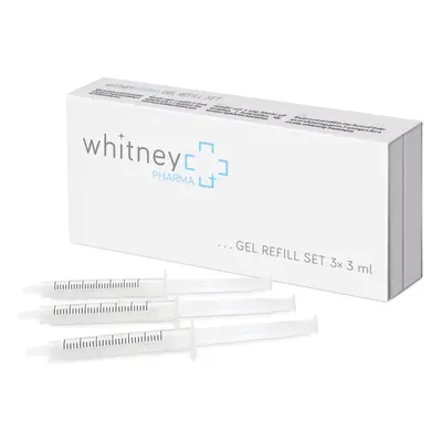 WhitneyPHARMA Gel refill set náhradní náplň pro šetrné bělení zubů 3x3 ml