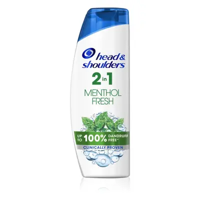 Head & Shoulders Menthol Fresh 2in1 šampon a kondicionér 2 v 1 proti lupům 540 ml