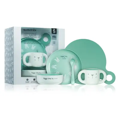 Suavinex Hygge Toddler Feeding Set jídelní sada pro děti 6 m+ Green 5 ks