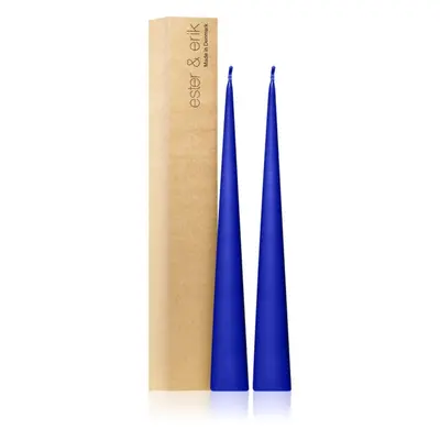 ester & erik cone candles cornflower (no. 48) dekorativní svíčka 2x37 cm