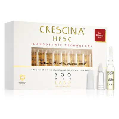 Crescina Transdermic 500 Re-Growth péče pro podporu růstu vlasů pro muže 20x3,5 ml