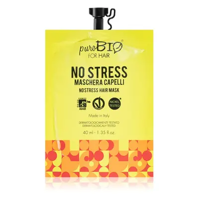 puroBIO Cosmetics No Stress revitalizační maska na vlasy 40 ml