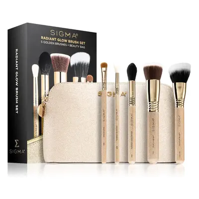 Sigma Beauty Brush Set Radiant Glow cestovní sada štětců s taštičkou