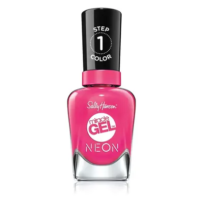 Sally Hansen Miracle Gel™ gelový lak na nehty bez užití UV/LED lampy odstín 050 Fuchsia Fever 14