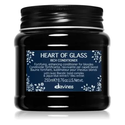 Davines Heart of Glass Rich Conditioner posilující kondicionér pro blond vlasy 250 ml