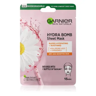 Garnier Skin Naturals Moisture+Comfort super hydratační zklidňující textilní maska pro suchou až