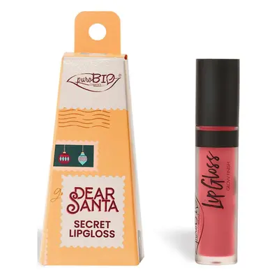 puroBIO Cosmetics Dear Santa SECRET dlouhotrvající lesk na rty v dárkovém balení odstín 044 4.4 