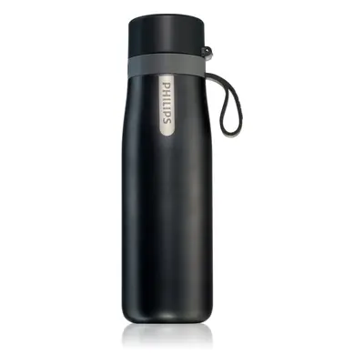 Philips AquaShield GoZero Daily filtrační láhev termo barva Black 550 ml