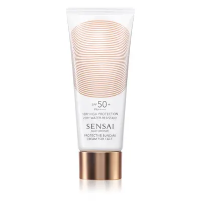 Sensai Silky Bronze ochranný krém na obličej proti slunečnímu záření SPF 50+ 50 ml