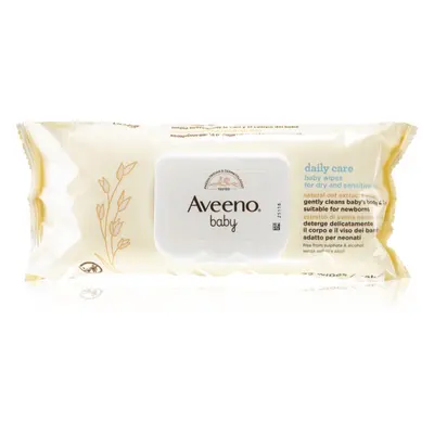 Aveeno Baby Wipes vlhčené ubrousky pro děti od narození 72 ks