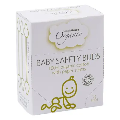 Simply Gentle Organic Baby Safety Buds vatové tyčinky pro miminka a děti 72 ks