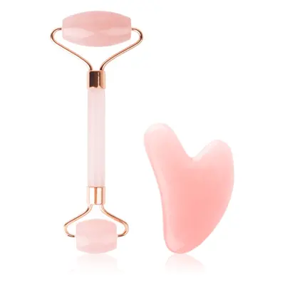 Brushworks Resin Rose Roller & Gua Sha sada pro péči o pleť