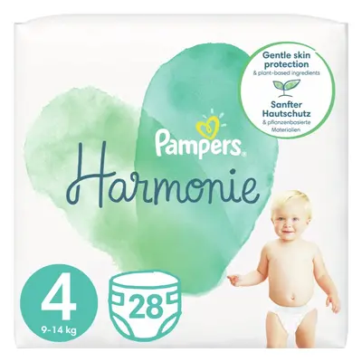 Pampers Harmonie Size 4 jednorázové pleny 9 – 14 kg 28 ks