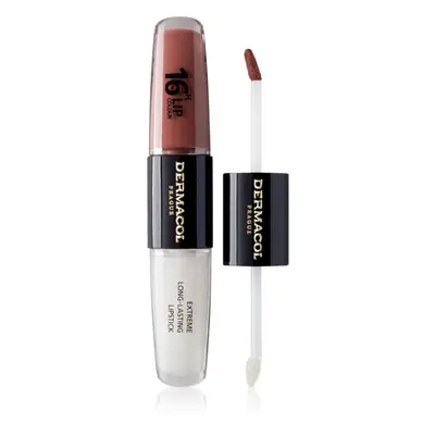 Dermacol 16H Lip Colour dlouhotrvající rtěnka a lesk na rty odstín 31 Instant Match 2x4 ml