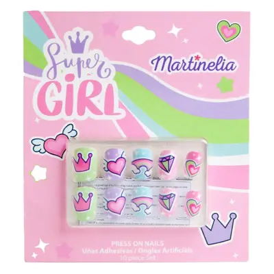 Martinelia Super Girl Nails umělé nehty pro děti 10 ks