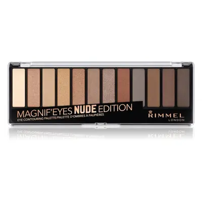 Rimmel Magnif’ Eyes paleta očních stínů odstín 001 Nude Edition 14.16 g