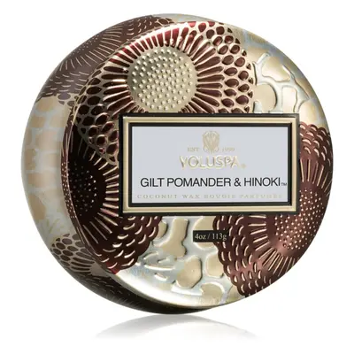 VOLUSPA Japonica Holiday Gilt Pomander & Hinoki vonná svíčka v plechovce 113 g