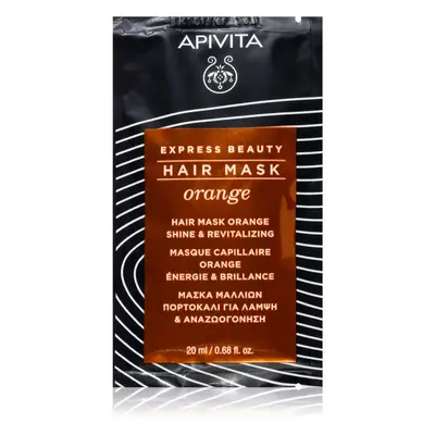 Apivita Express Beauty Hair mask Shine Orange revitalizační maska na vlasy 20 ml