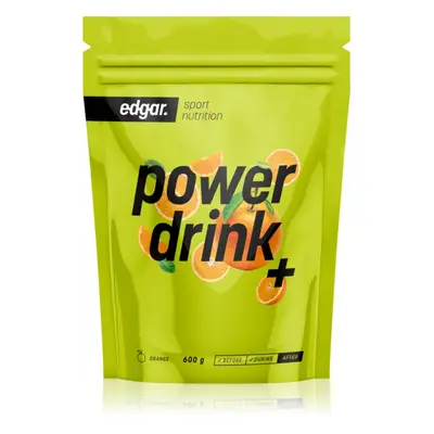 Edgar Power Drink + podpora sportovního výkonu s kofeinem příchuť Orange 600 g