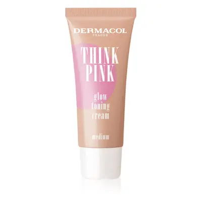 Dermacol Think Pink rozjasňující tónovací krém odstín 02 Medium 30 ml